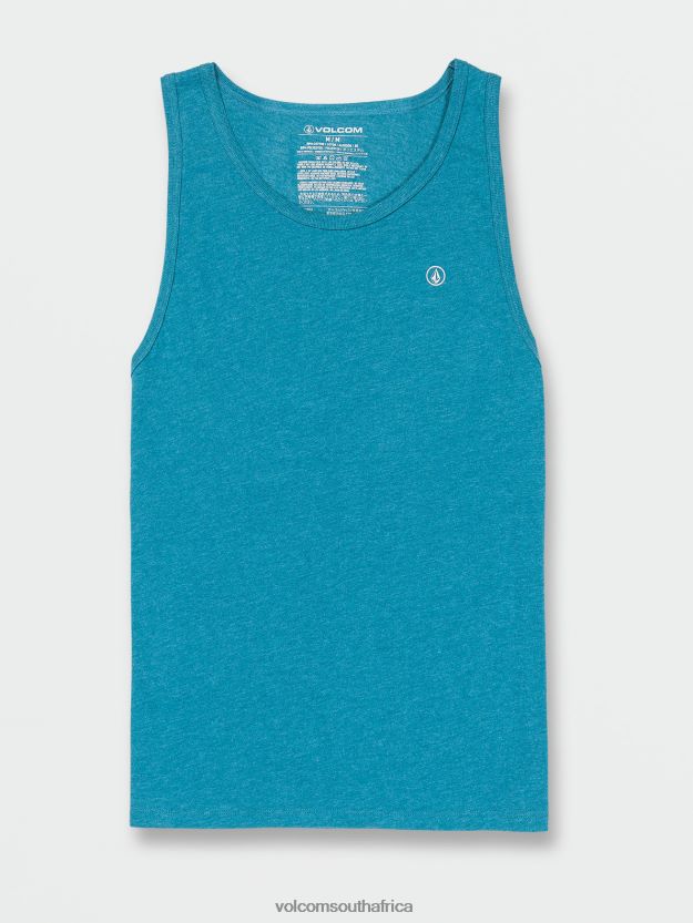 Z0ZR08745 Ocean Teal Heather Unisex Solid Heather Tank Volcom Outdoor