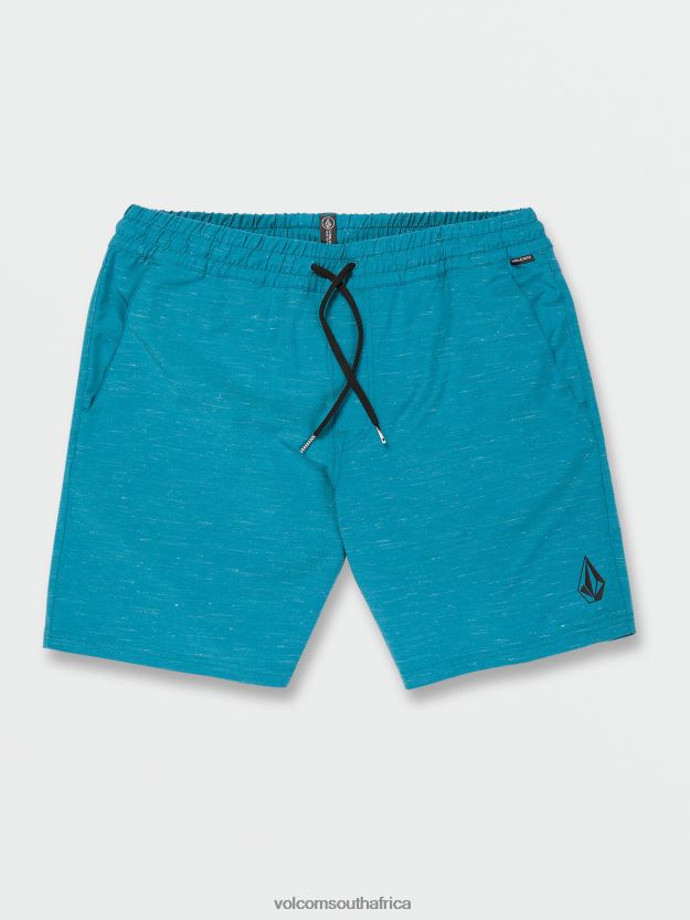 Z0ZR08746 Ocean Teal Unisex Understoned Hybrid Shorts Volcom Outdoor