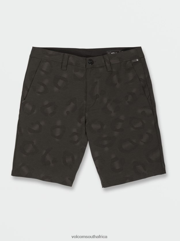 Z0ZR08750 Rinsed Black Unisex Mix Frickin Cross Shred Shorts Volcom Outdoor