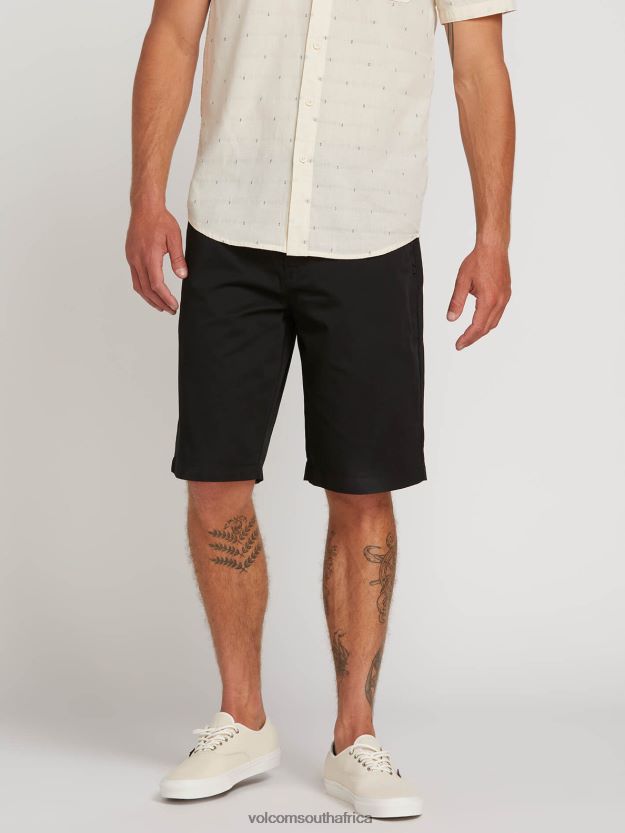 Z0ZR08761 Black Unisex Frickin Chino Shorts Volcom Outdoor