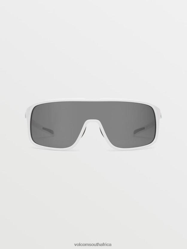 Z0ZR08448 Gloss White/Silver Mirror Unisex Macho Sunglasses Volcom Outdoor