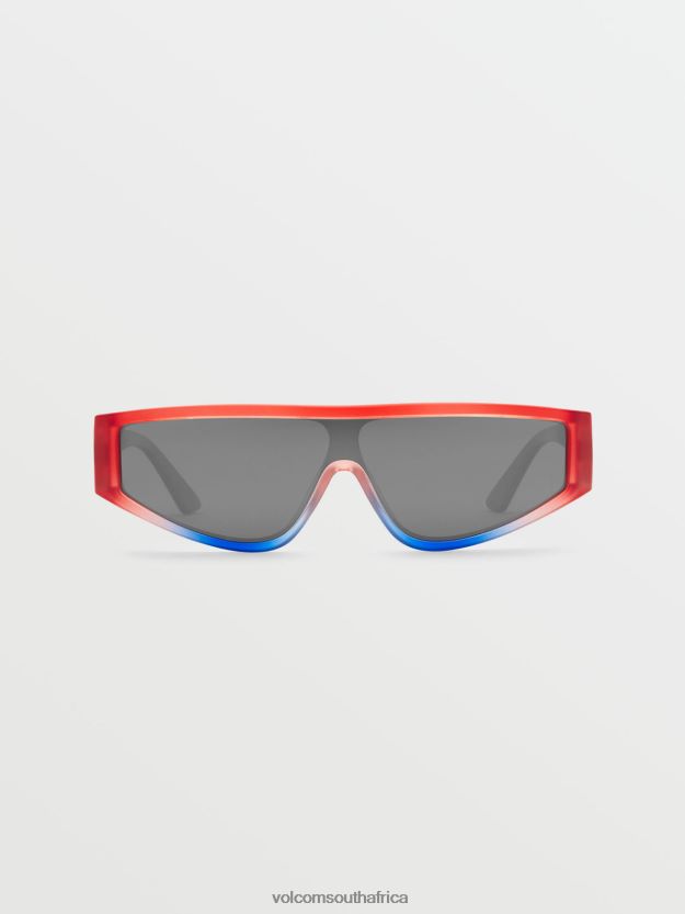 Z0ZR08457 Stars & Stripes/Silver Mirror Unisex Vinyl Glaze Sunglasses Volcom Outdoor