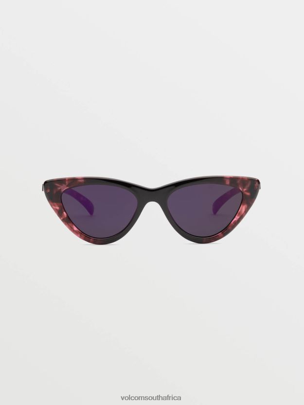 Z0ZR08483 Gloss Purple Tort/Gray Purple Chrome Unisex Knife Sunglasses Volcom Outdoor