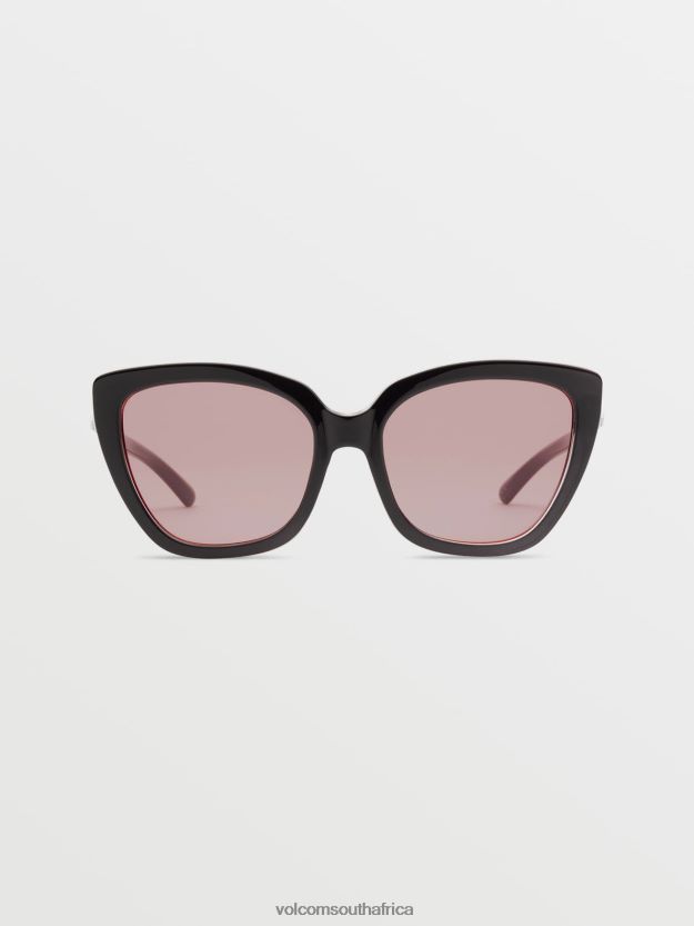 Z0ZR08517 Gloss Black/Light Rose Unisex Milli Sunglasses Volcom Outdoor