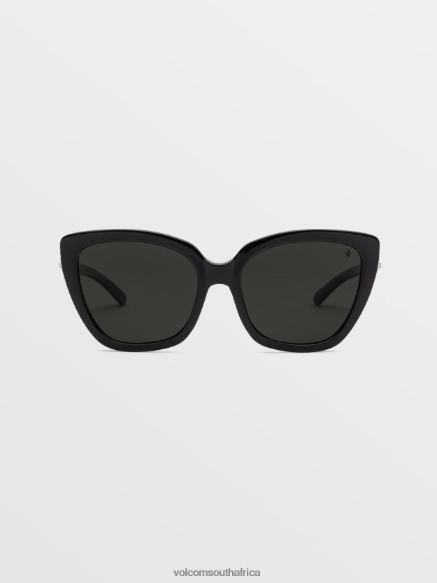 Z0ZR08543 Gloss Black/Gray Polar Unisex Milli Sunglasses Volcom Outdoor
