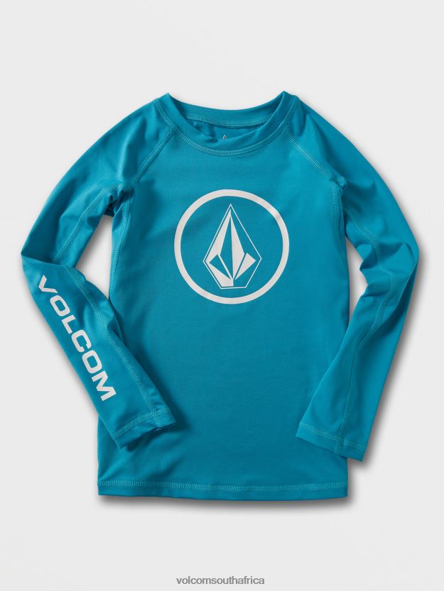 Z0ZR081356 Barrier Reef Kids Lido Solid Short Sleeve Tee Volcom Surf