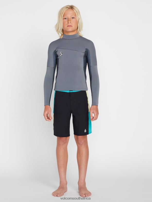 Z0ZR081363 Charcoal Kids Modulator 2mm Long Sleeve Wetsuit Jacket Volcom Surf