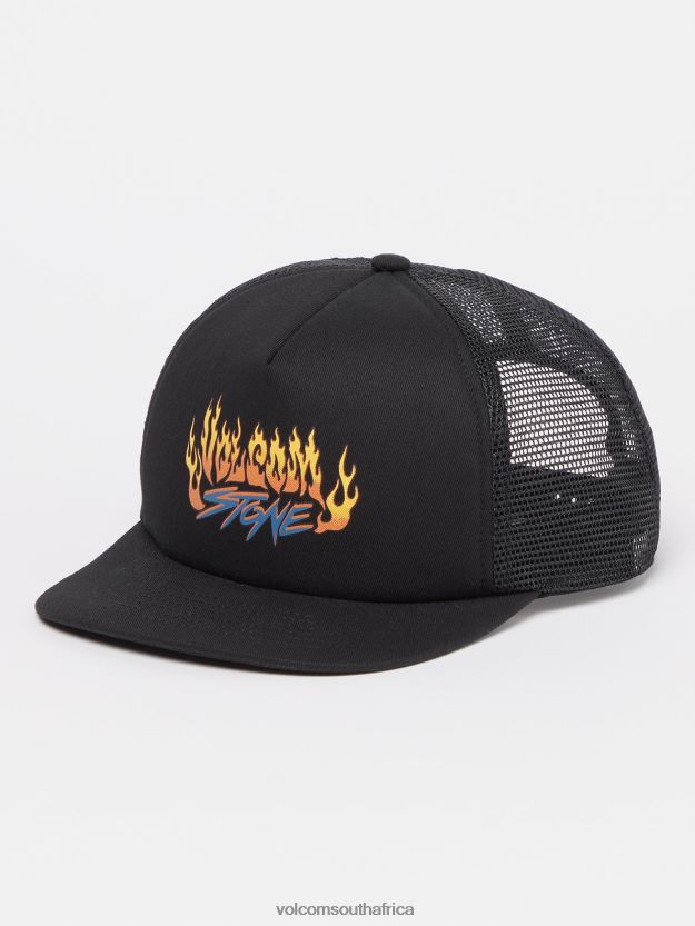 Z0ZR081292 Black Boys Trux Cheese Hat Volcom Accessories