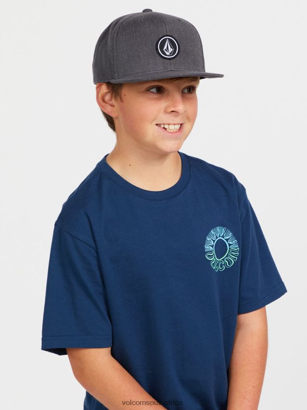 Z0ZR081294 Charcoal Heather Boys Quarter Twill Hat Volcom Accessories