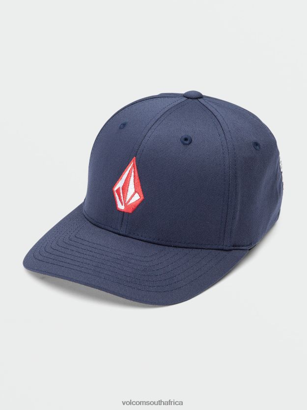 Z0ZR081295 Navy Combo Boys Full Stone Flexfit Hat Volcom Accessories