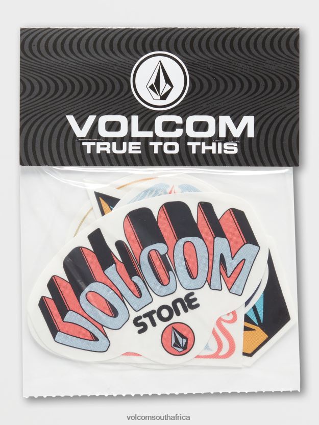 Z0ZR081296 Assorted Boys Trippy Sticker Pack Volcom Accessories