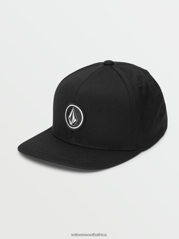 Z0ZR081298 Black Boys Quarter Twill Full Stone Cheese Hat Volcom Accessories