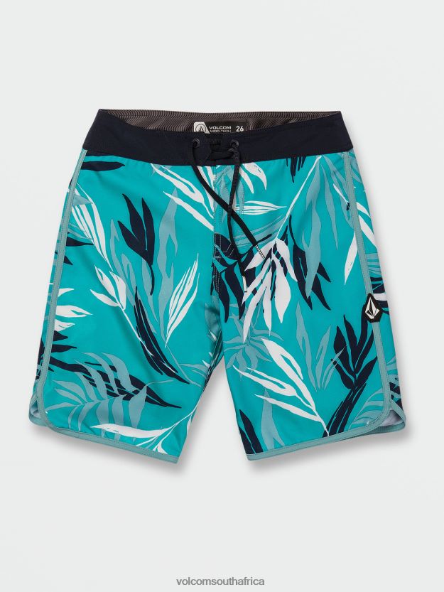 Z0ZR081248 Electric Blue Boys Bleeding Leaf Mod-Tech Trunks Volcom Clothing