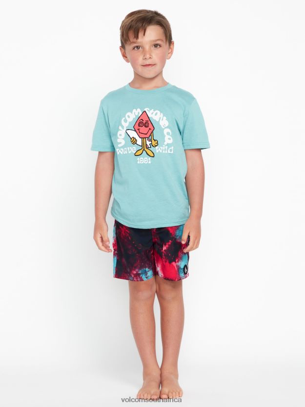 Z0ZR081254 Red Boys Saturate Trunks Volcom Clothing