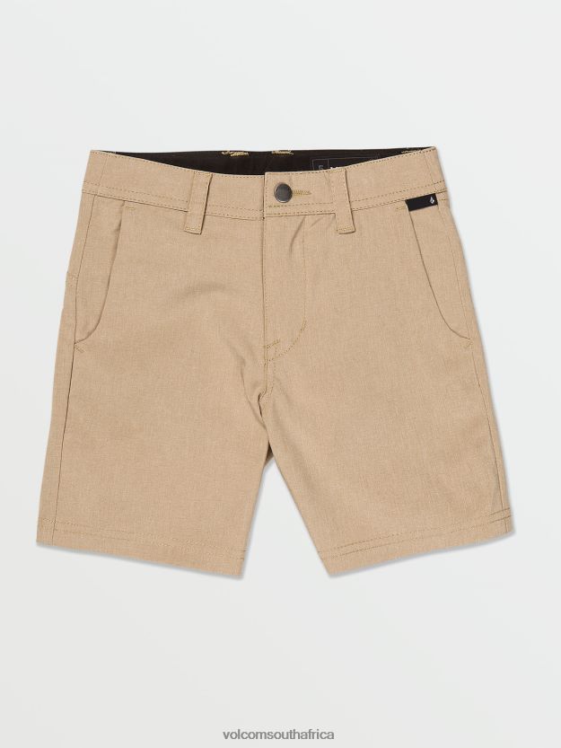 Z0ZR081206 Dark Khaki Boys Frickin Cross Shred Static Shorts Volcom Clothing