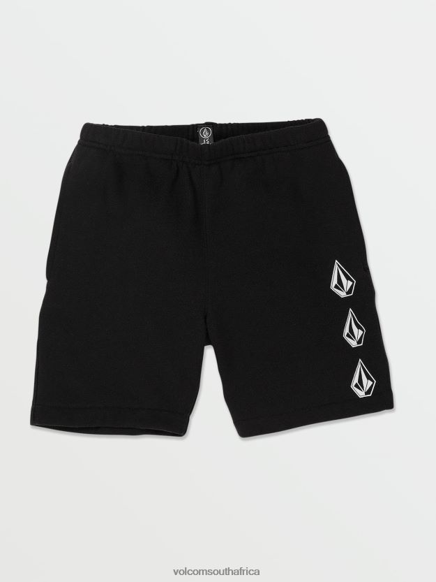 Z0ZR081213 Black Boys Frickin Elastic Shorts Volcom Clothing