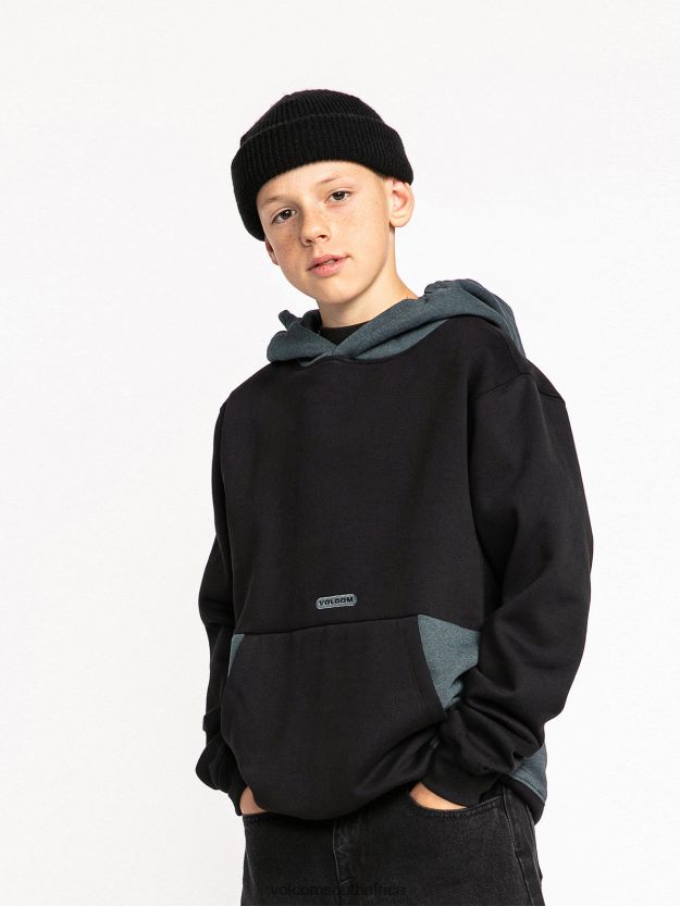 Z0ZR081186 Black Boys Forzee Pullover Hoodie Volcom Clothing