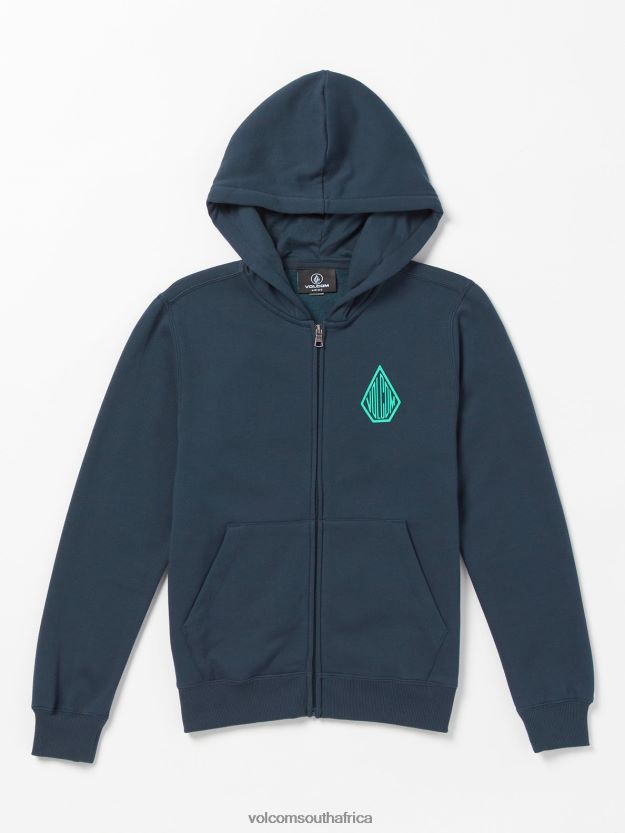 Z0ZR081195 Navy Boys Iron91 Zip Jacket Volcom Clothing