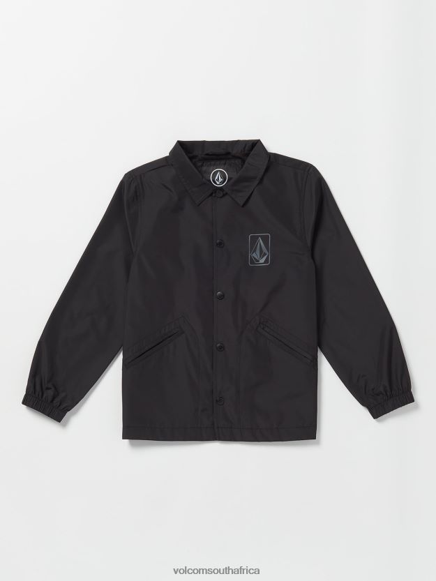 Z0ZR081204 Black Boys Coaches Jacket Volcom Clothing