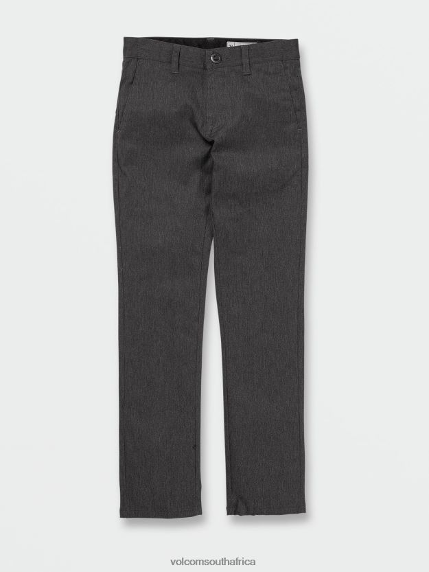 Z0ZR081270 Charcoal Heather Boys Frickin Modern Stretch Chino Pants Volcom Clothing