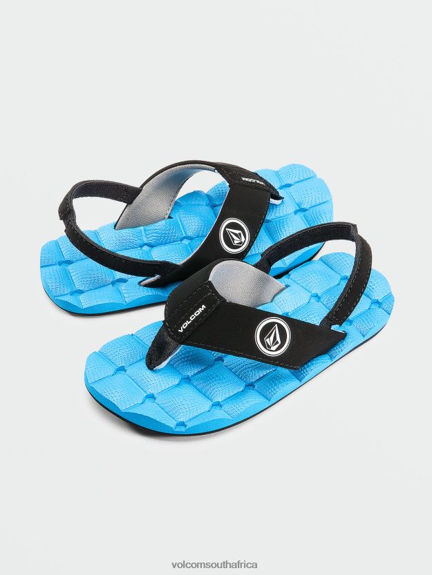 Z0ZR081312 Marina Blue Boys Recliner Sandals Volcom Footwear