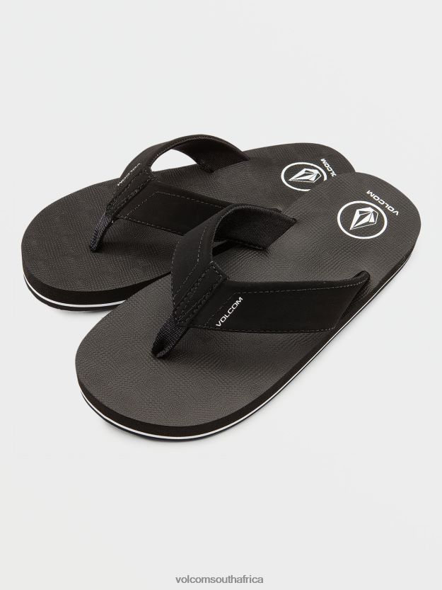 Z0ZR081317 Black Boys Victor Big Youth Sandals Volcom Footwear