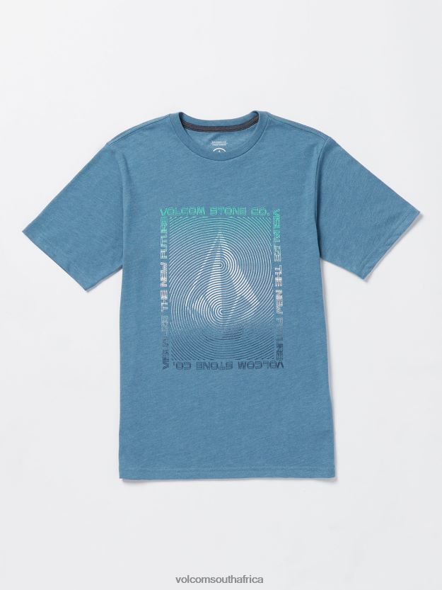 Z0ZR081123 Indigo Ridge Heather Boys Visualizer Short Sleeve Tee Volcom Clothing