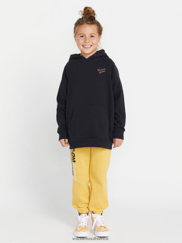 Z0ZR081336 Black Girls Truly Stoked Boyfriend Hoodie Volcom Clothing