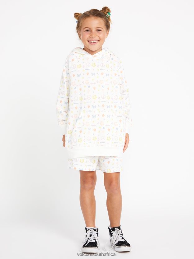 Z0ZR081338 Multi Girls Truly Stoked Boyfriend Pullover Volcom Clothing