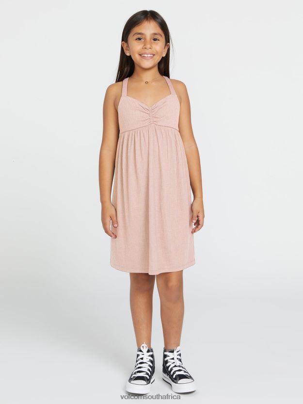 Z0ZR081339 Winter Orchid Girls Wyldflowerdress Volcom Clothing