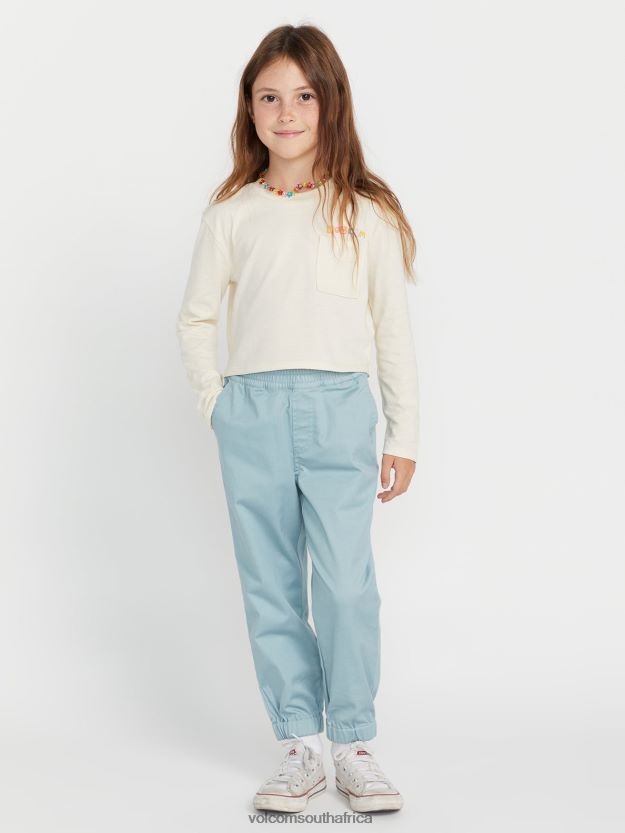 Z0ZR081350 Smokey Blue Girls Frochickie Jogger Pants Volcom Clothing