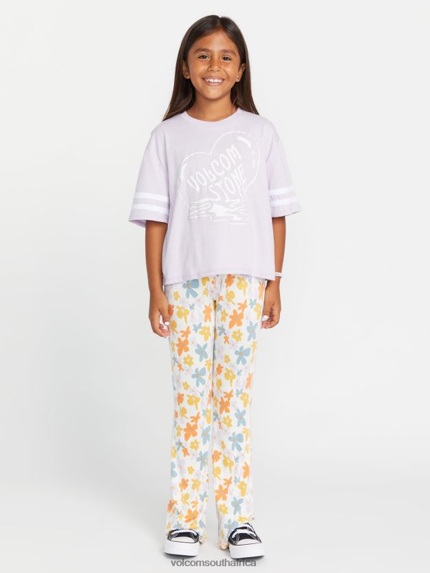 Z0ZR081322 Light Purple Girls Truly Stoked Tee Volcom Clothing