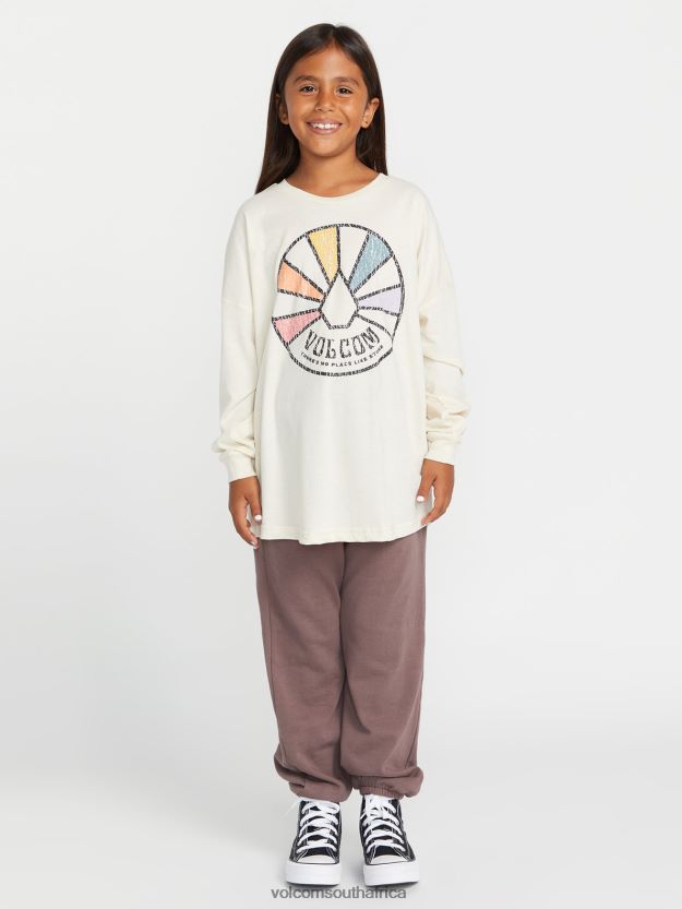 Z0ZR081326 Cloud Girls Werkin Doubles Long Sleeve Tee Volcom Clothing