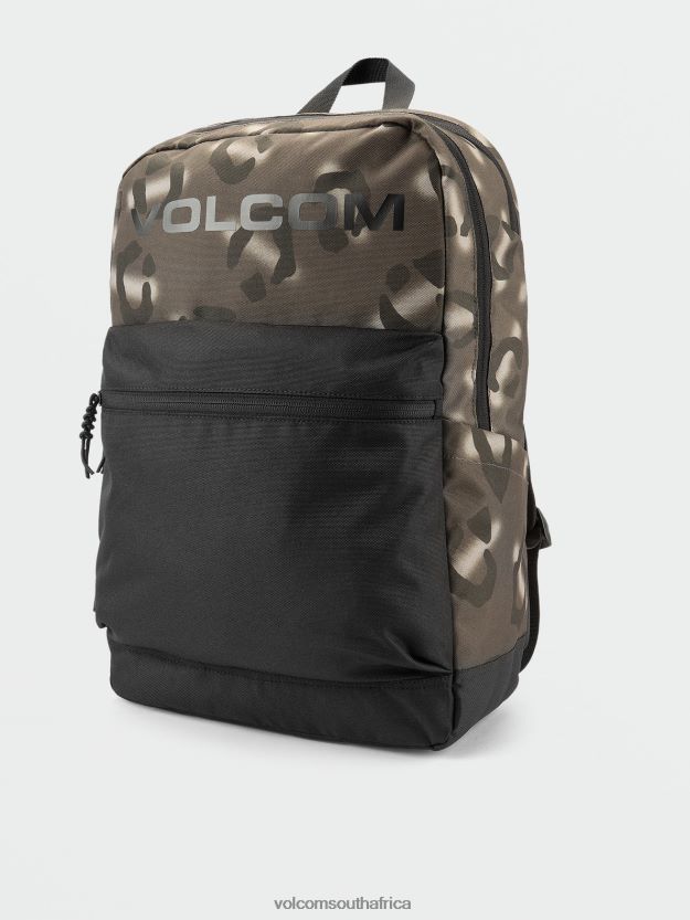 Z0ZR08417 Rinsed Black Men School Backpack Volcom Accessories