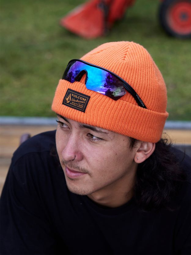 Z0ZR08393 Orange Men Workwear Beanie Volcom Accessories