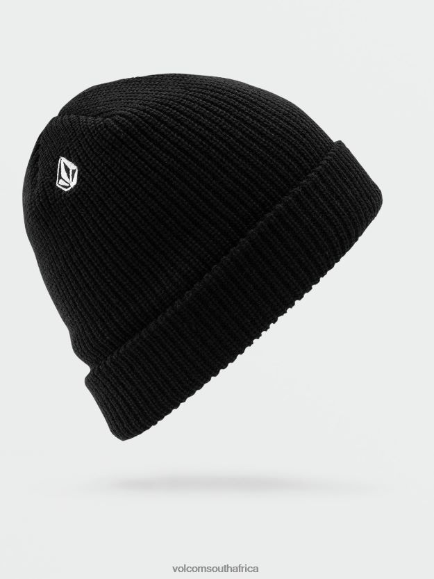 Z0ZR08409 Black Men Full Stone Beanie Volcom Accessories