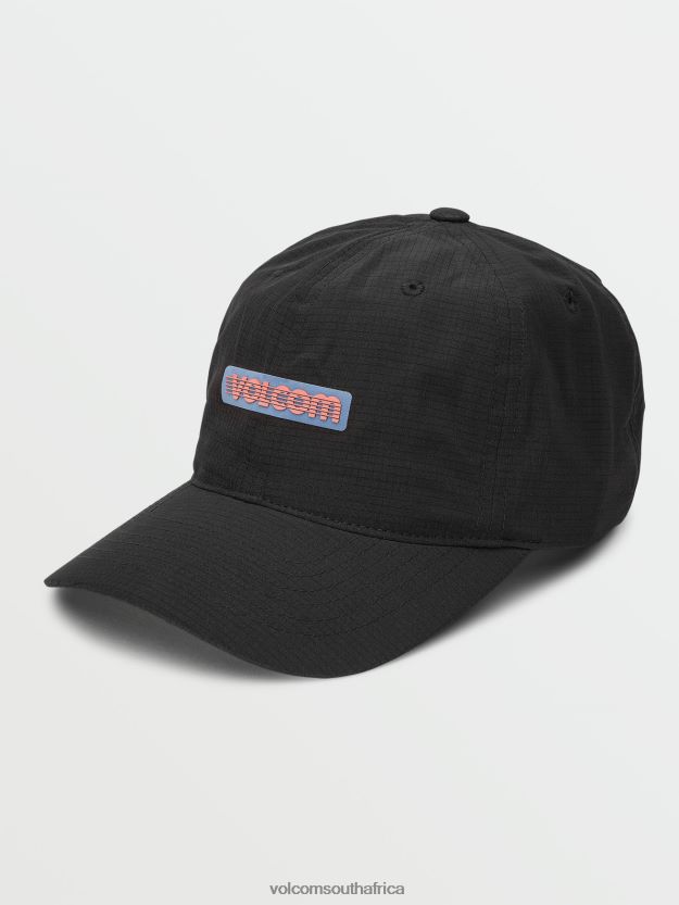 Z0ZR08364 Black Men Trail Mix Adjustable Hat Volcom Accessories