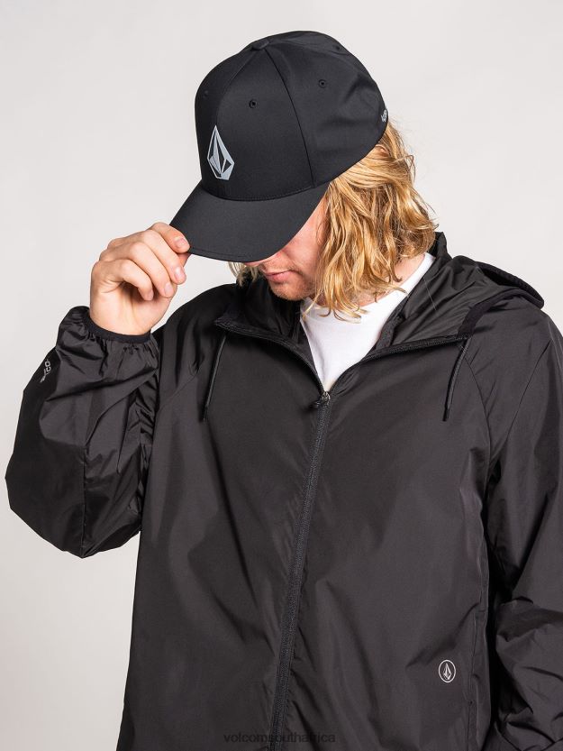 Z0ZR08414 Black Men Stone Tech Delta Hat Volcom Accessories