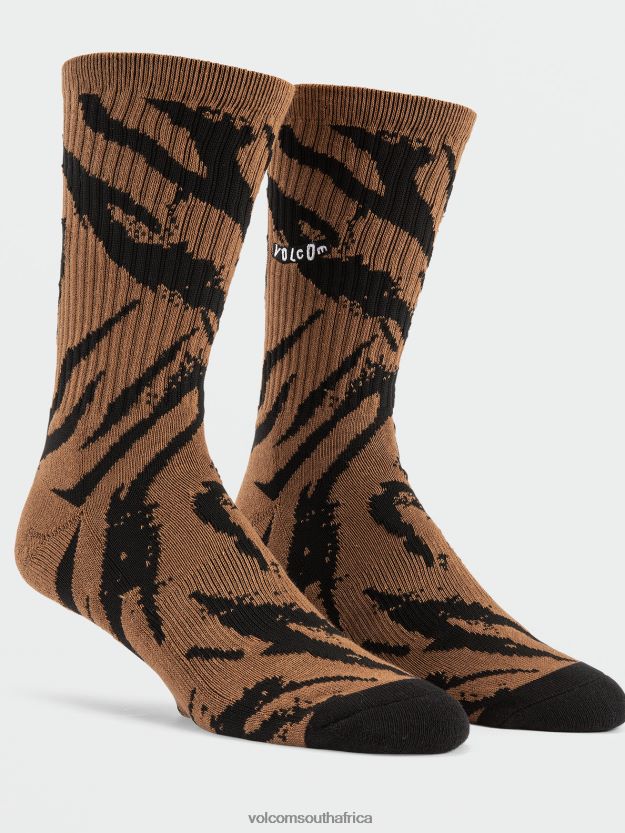 Z0ZR08442 Tobacco Men Pistol Socks Volcom Accessories