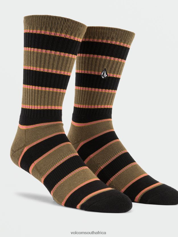 Z0ZR08443 Old Mill Men Stoney Stripes Socks Volcom Accessories