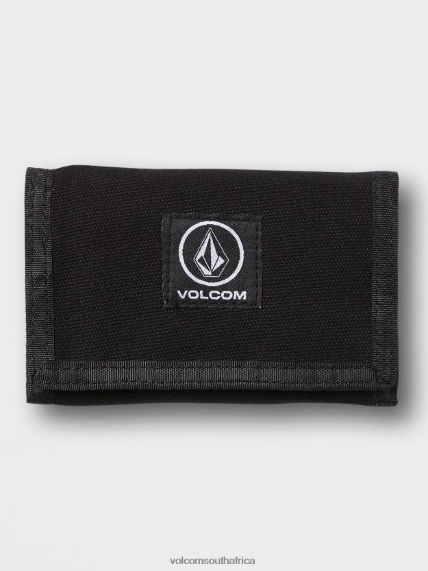 Z0ZR08432 Black Men Box Stone Wallet Volcom Accessories