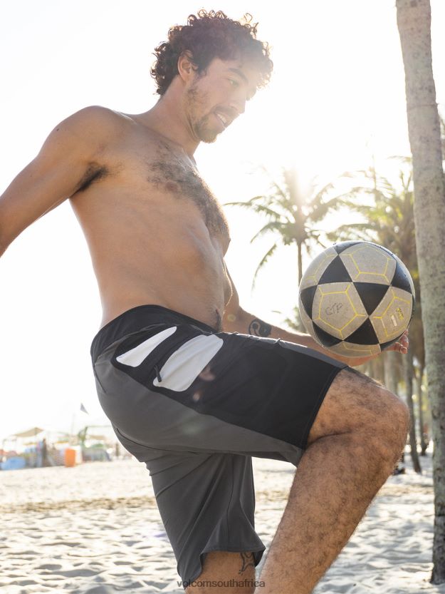 Z0ZR08248 Black Men Surf Vitals Yago Dora Trunks Volcom Clothing