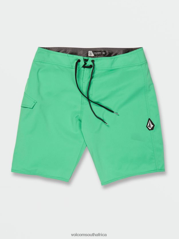 Z0ZR08252 Jungle Green Men Lido Solid Mod-Tech Trunks Volcom Clothing