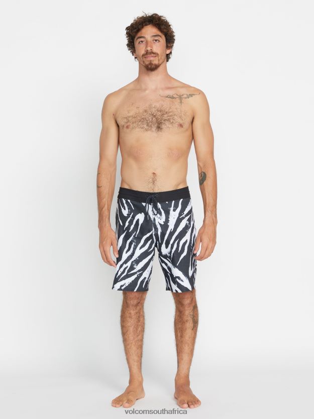 Z0ZR08258 Black Men Stone Party Animals Stoney Trunks Volcom Clothing