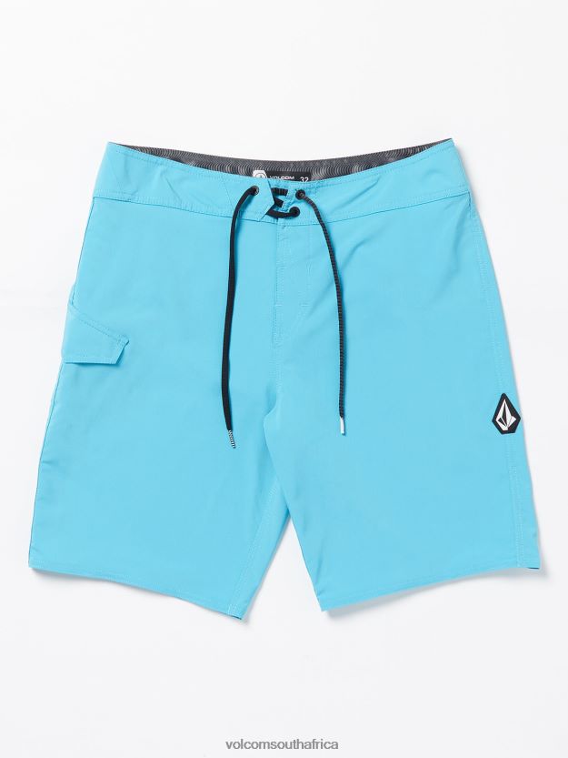 Z0ZR08263 Turkish Blue Men Lido Solid Mod Trunks Volcom Clothing