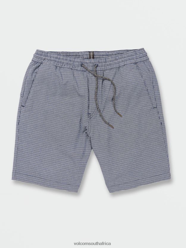Z0ZR08202 Navy Men Frickin Mix Elastic Waist Shorts Volcom Clothing