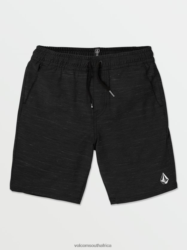 Z0ZR08203 Black Men Understoned Hybrid Shorts Volcom Clothing