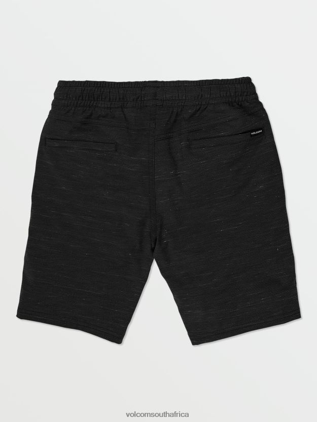 Z0ZR08203 Black Men Understoned Hybrid Shorts Volcom Clothing