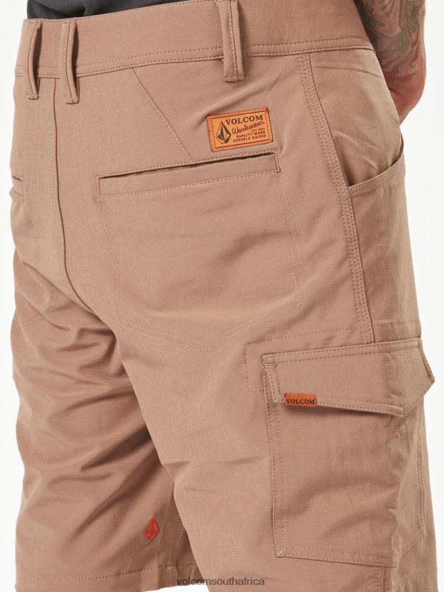 Z0ZR08204 Brindle Men Workwear Slab Hybrid Shorts Volcom Clothing