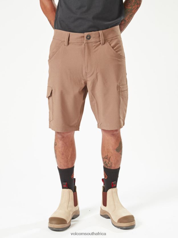 Z0ZR08204 Brindle Men Workwear Slab Hybrid Shorts Volcom Clothing